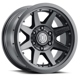 ICON Rebound Pro 17x8.5 Satin Black Wheel 5x5 - For 5x5 bolt pattern, -6mm offset