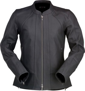 Z1R Matchlock Women's Leather Jacket Black 1W - Premium leather riding jacket for women, size 1W