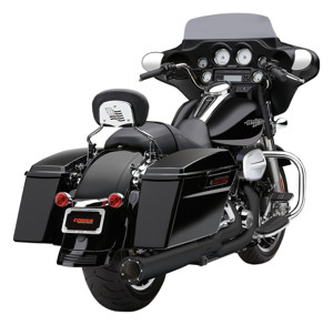 Cobra 2-into-1 Black Full Exhaust Fits 10-16 Harley FLH & FLT