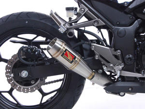 GP Slip On Exhaust - for 13-17 Kawasaki Ninja 300