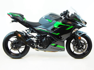 GP Slip On Exhaust Black Velvet - For 18-23 Kawasaki Ninja 400