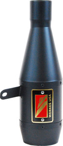 Black Velvet GP Slip On Exhaust - Race Megaphone - For 06-16 Yamaha R6