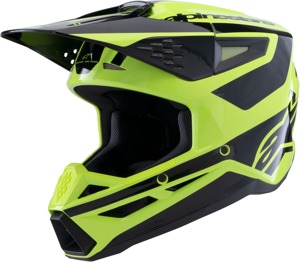 Alpinestars SM3 Heat Helmet Yellow Fluo/Black XL - Gloss off-road helmet in XL by Alpinestars