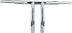 Biker's Choice Pullback 1.25" T-Bar 10" Chrome FBW Handlebars