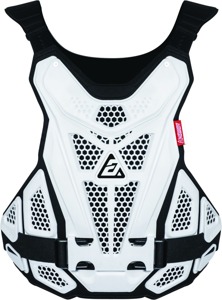 Answer Apex 1 Roost Guard White/Black Adult - White/Black adult roost guard for MX/Offroad