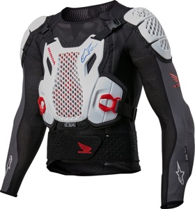 Alpinestars Honda Bionic Plus v2 Protection Jacket Large Black/White/Blue/Red - Protective jacket, Large, Black/White/Blue/Red