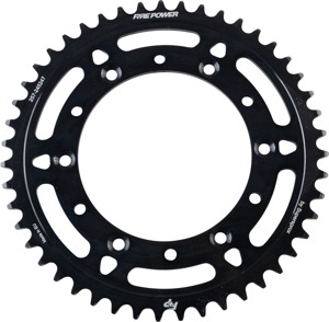 Fire Power Rear Steel Sprocket 47 Tooth Black - Rear 47T steel sprocket in black finish