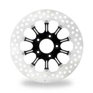 Performance Machine 11.8" Revel Front Brake Rotor Black/Chrome