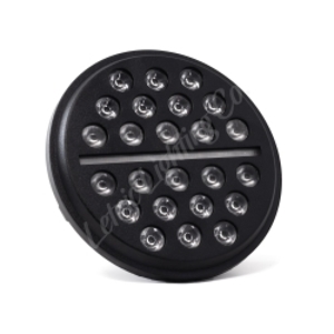 Letric Lighting 7" LED Buck-Shot Headlight Black Fits Indian Models