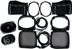 Cerwin Vega 6x9 Cut-In Lid Kit w/ PH694 for 2014-23 FLH/T - Lid speaker kit for 2014-2023 Harley FLH/T models