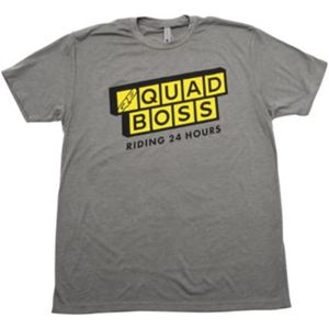 QuadBoss QB Waffle Tee Grey/Yellow XL