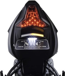 New Rage Cycles Fender Eliminator Kit for 2024 Kawasaki ZX-6R - Tail tidy kit for 2024 Kawasaki ZX-6R