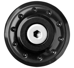 Roland Sands Black Radial Bar Ends Fits BMW