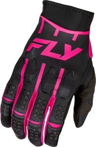 Fly Racing Evolution DST Gloves Black/Pink Medium - Premium MX gloves in black/pink, size medium