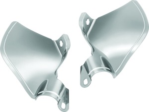 Kuryakyn Saddle Shields Heat Deflectors Smoke For 18-Up Softail - Heat deflectors for 2018-up Harley Softail models