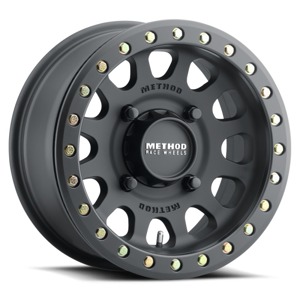 Method MR401 UTV Beadlock Wheel 15x10 6+4 25mm 5x4.5 Matte Black - 15x10 Beadlock Matte Black Wheel For UTVs