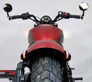 New Rage Cycles Rear LED Turn Signals For 18-23 Indian Scout Bobber - For 2018-2023 Indian Scout Bobber rear turn signals