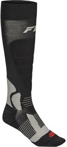 Fly Racing Snow Heavyweight Wool Socks Black L/XL - Warm wool socks for snow riding