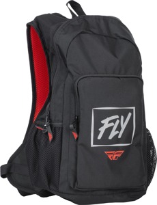 Fly Racing Jump Pack Backpack Black/Grey/Red - 35L moto backpack Black/Grey/Red by Fly Racing