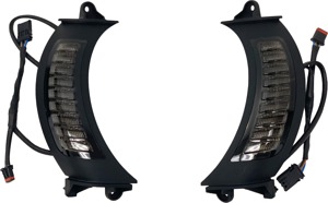 Letric Lighting Fairing Vent Switchback Turn Signals Black