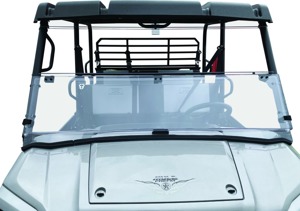 QuadBoss Windbreak Folding Windshield Clear Fits 16-22 Kawasaki KAF820