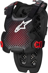 Alpinestars A-1 Chest Protector Anthracite/Black/Red XL/2XL - Offroad chest protection, XL/2XL, Anthracite/Black/Red