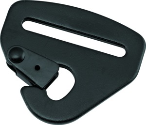 DragonFire Racing Harness Mounting Spring Clip 2in Strap Slot Black - Spring clip for 2 in. harness straps