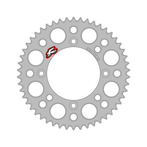 Renthal Ultralight Rear Sprocket Silver 47T 420 For KTM 65 SX 2025 - 47T 420 rear sprocket in silver For KTM 65 SX 2025