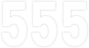 4" Pro Numbers - Pro 4" Wh #5 Pk/3 Fx