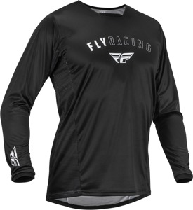 Fly Racing Patrol Jersey Black/White Medium Offroad - Black/White Medium offroad jersey by Fly Racing
