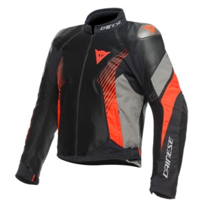 Dainese Super Rider 2 Absoluteshell Jacket Black/Gray/Red Size 46 - Textile motorcycle jacket, Black/Gray/Red, Size 46