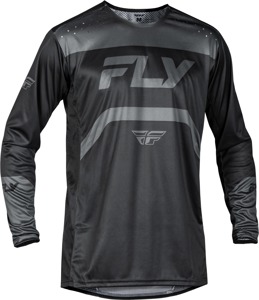 Fly Racing Youth Rayce Bicycle Jersey Black/Charcoal YS - Youth Small bicycle jersey in Black/Charcoal