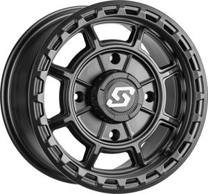 Sedona Rift Wheel 14x7 4/156 5+2 +10mm Satin Black - 14x7 4/156 5+2 offset satin black ATV/UTV wheel