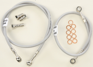 Stainless Steel Front 2-Lines Brake Line Kit - For 15-17 Yamaha FZ07