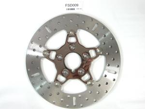 5 Button Floating Brake Rotors - Polished Center Front Set