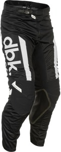 Fly Racing Kinetic Mesh DBK Pants Black/White Size 34 - Breathable MX pants with BOA fit system