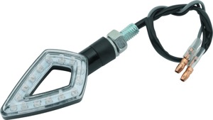 LED Pointer Turn Signals Pair - Black/Amber