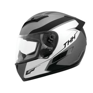 THH Helmets TS-80 Vision Full Face Helmet Gray/Metal Small