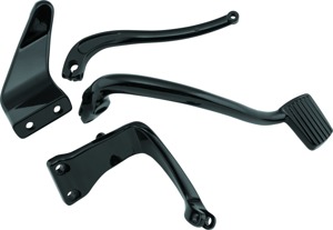Biker's Choice 2" Extended Mid-Controls Black Fits Dyna