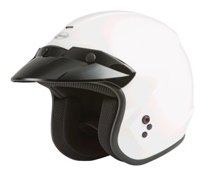 GMAX OF-2 Open-Face Helmet Gloss White - Medium