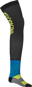 Fly Racing Knee Brace Socks Hi-Vis Black Blue SM/MD - Comfort knee brace socks in Hi-Vis/Black/Blue, SM/MD