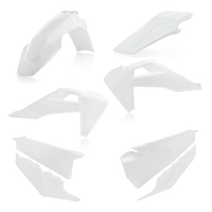 Acerbis Plastic Kit White For 19-22 Husqvarna TC FC FX TX 125-450 - Plastic kit for 19-22 Husqvarna TC/FC/FX/TX models