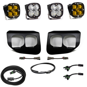 Baja Designs Ford Super Duty Fog Lights Amber SAE/Sport 20+ w/Upfitter