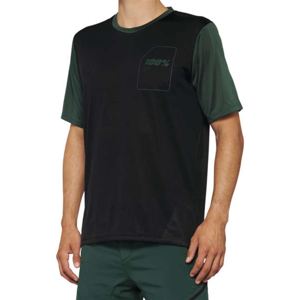 100% Men's Ridecamp Jersey Black/Green Md
