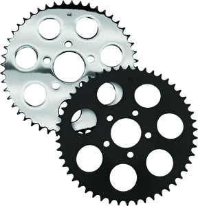 HardDrive Gloss Black Rear Sprocket 51T Dished Big Twin 2000-2013 - 51T rear sprocket, gloss black for Big Twin 00-13