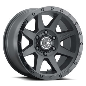 ICON Rebound 17x8.5 5x5 -6mm Offset Double Black Wheel