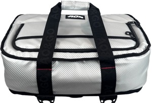 AO Coolers 38 Pack Carbon Stow N Go HD Cooler - 38-pack HD cooler with carbon fiber styling