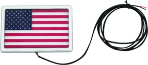 Kuryakyn Freedom Flag LED 4"x6" Chrome 2891