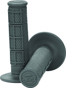 ProTaper 1/3 Waffle Grips Grey - Grey 1/3 waffle grips for handlebars