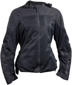 Speed and Strength Starstruck Mesh Jacket Black Womens Large - Black mesh textile jacket, womens large
